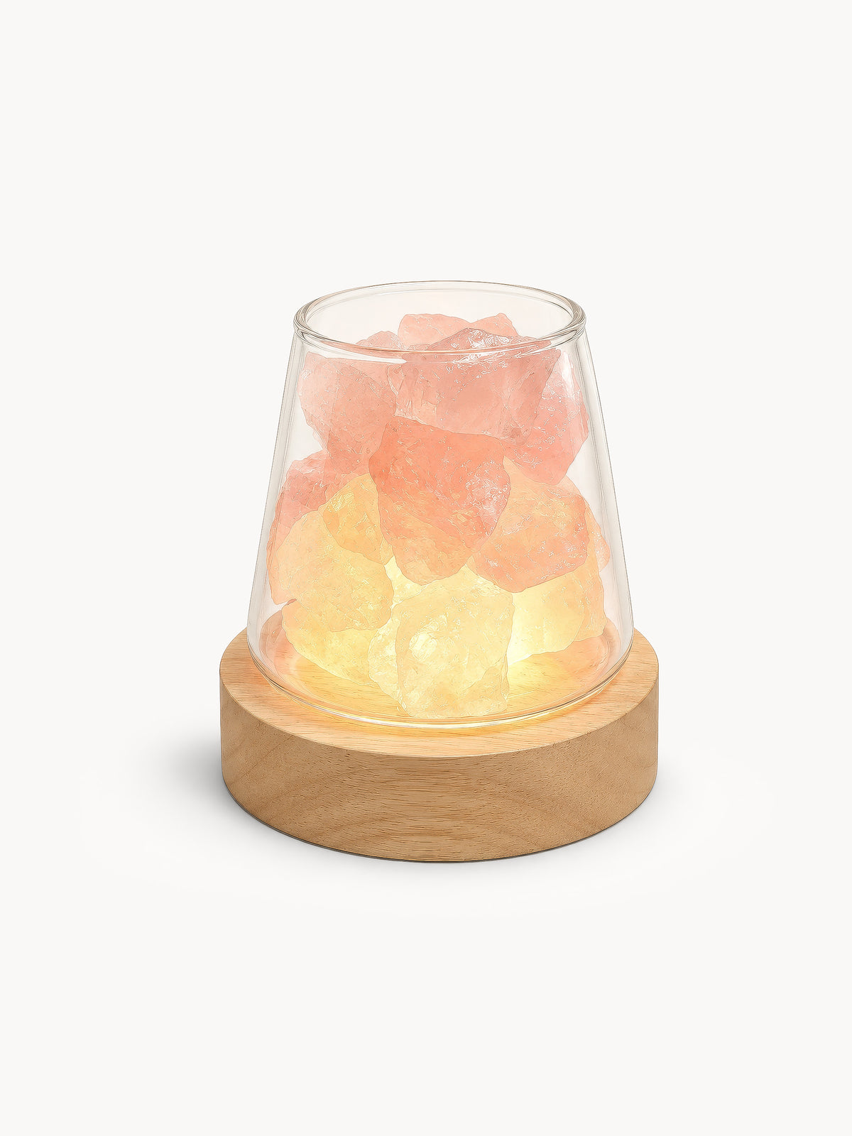 Lampe de Sel d'Himalaya Diffuseur en Pierres Naturelles