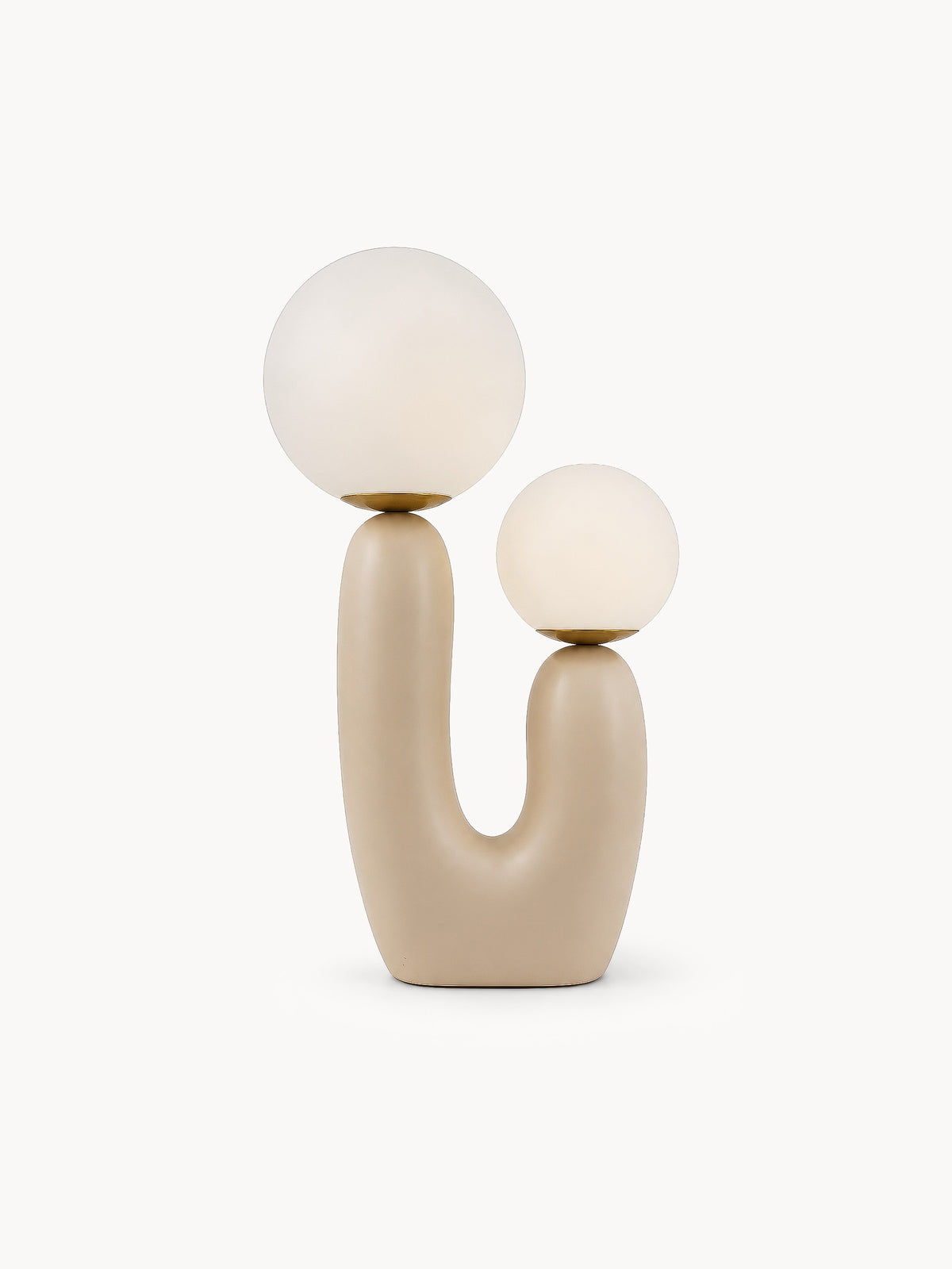 Lampe de chevet 2 Boules Blanches Moderne