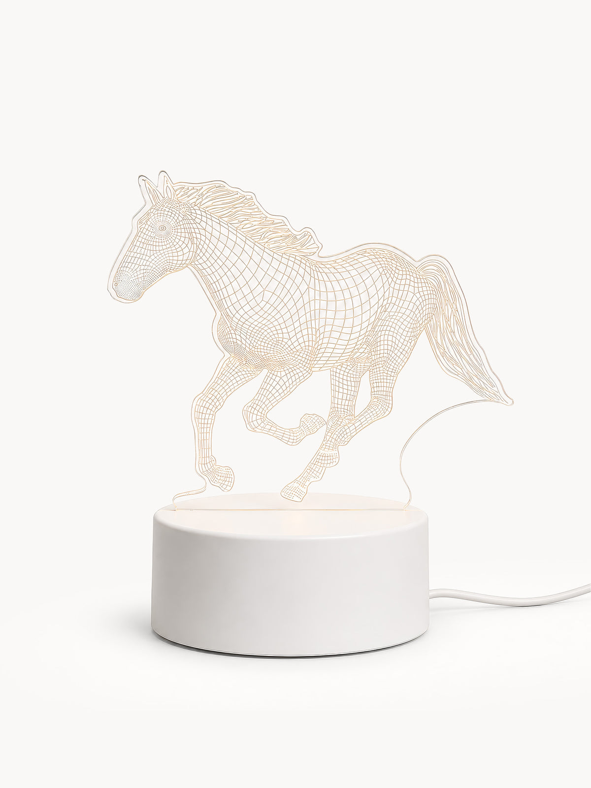 Lampe de chevet Cheval LED 3D