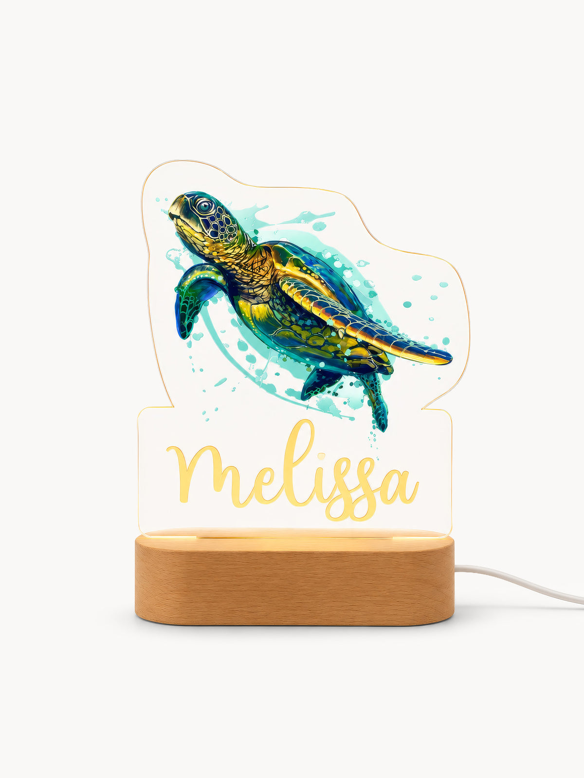 Lampe de chevet Enfant Jungle Nom Personnalisé