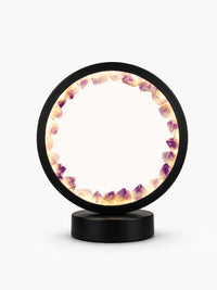 Lampe de chevet LED Ronde en Pierre Précieuse Naturelle