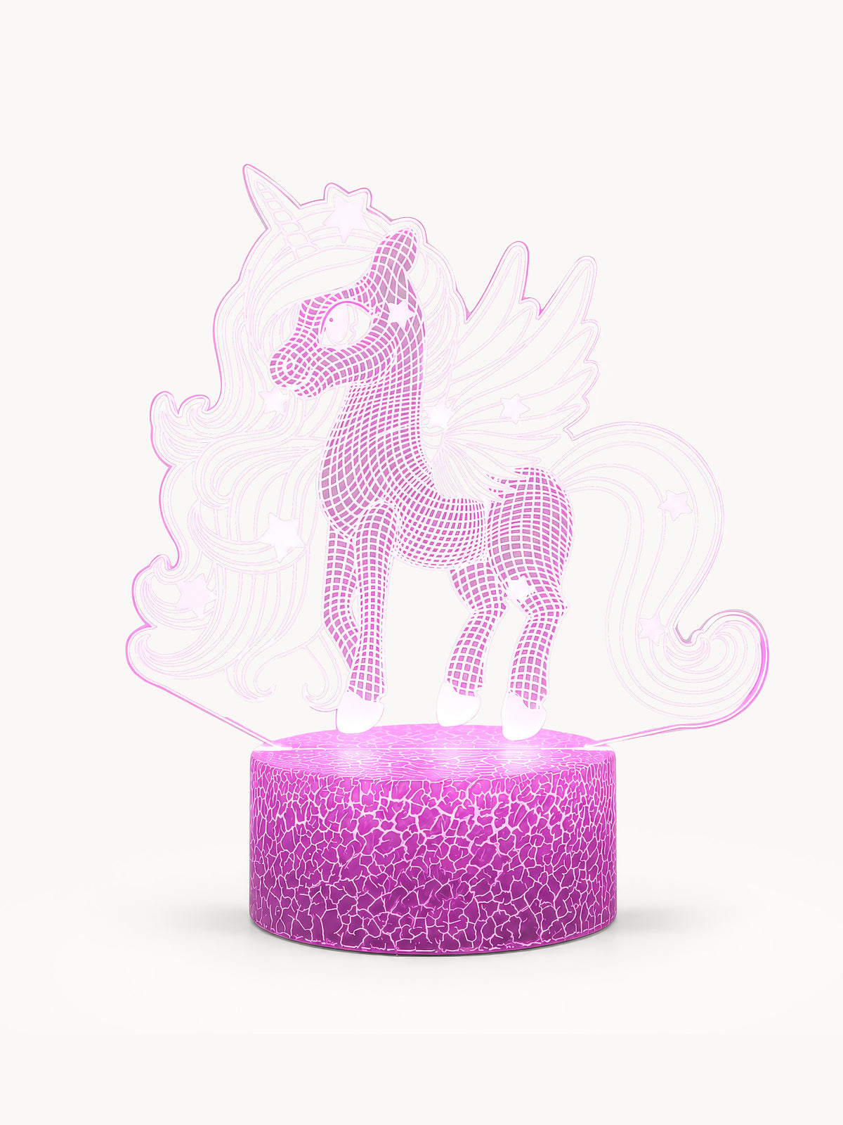 Lampe de chevet Licorne Mignonne LED 3D