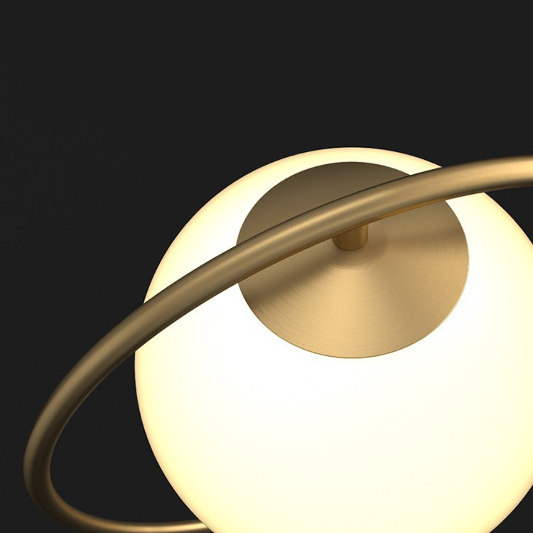 Lampe de chevet Lune Dorée Design avec Boule - section Image