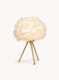 Lampe de chevet en Plumes de Cygne