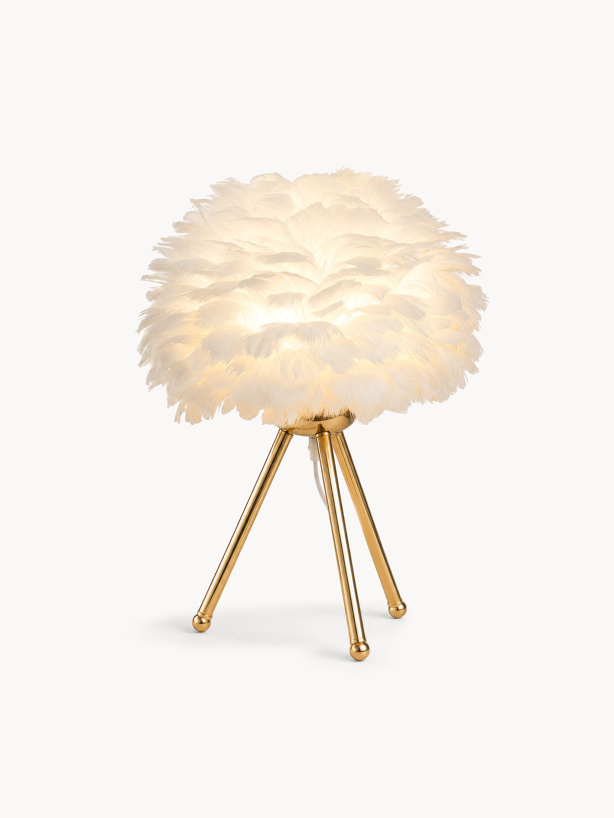 Lampe de chevet en Plumes de Cygne