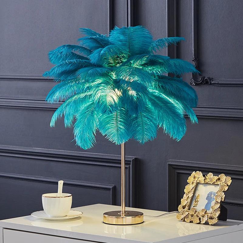 Lampe de chevet en forme de Plumes LED - Opale