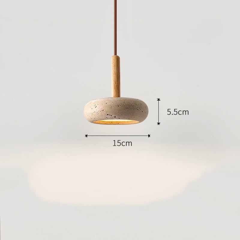 Suspension LED en Pierre Design - section Image