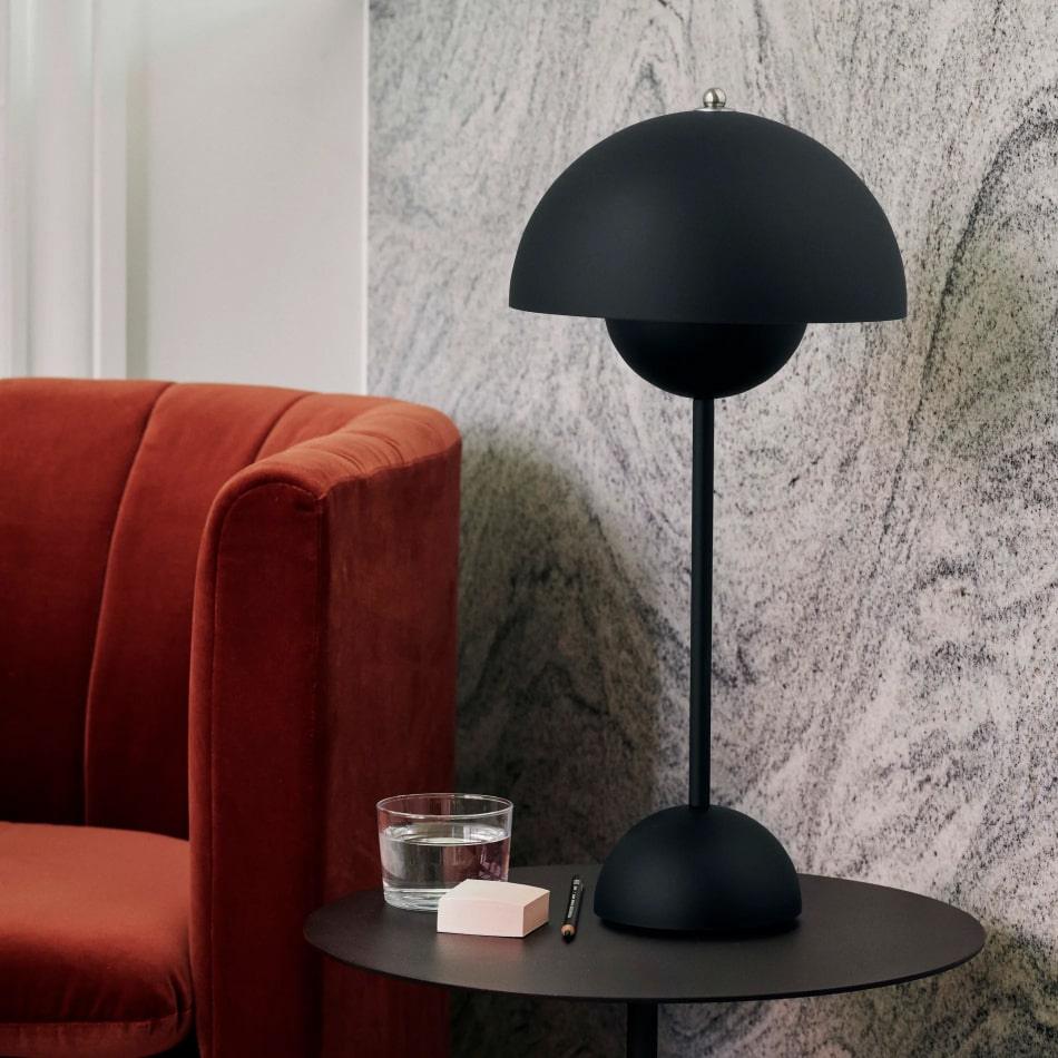 Lampe de chevet Vintage Champignon Tactile - Opale