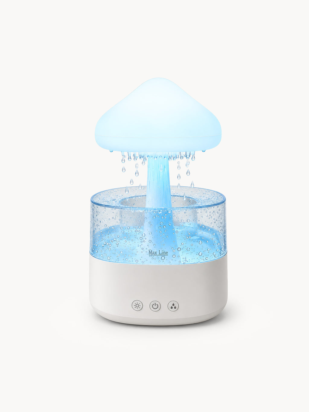 Lampe petit Champignon humidificateur d’air avec pluie apaisante
