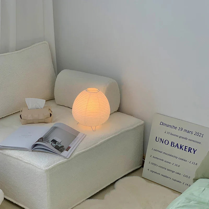 Lampe de chevet Japonaise en forme de Boule - Opale