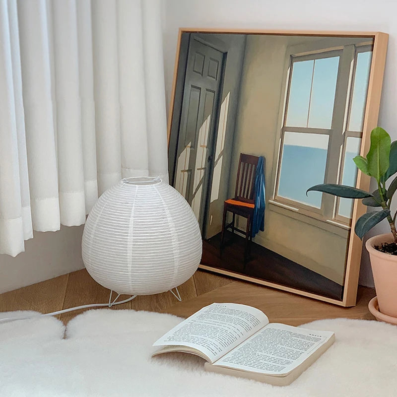 Lampe de chevet Japonaise en forme de Boule - section Image