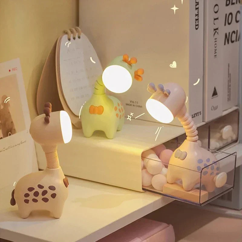 Lampe de chevet Jungle Girafe LED - Opale