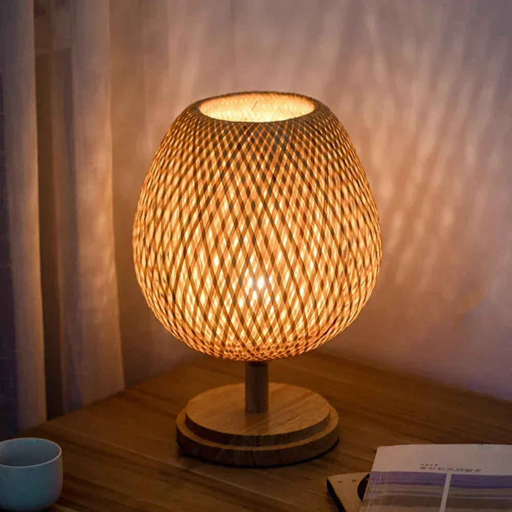 Lampe de chevet en Bambou Tissée - section Image
