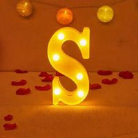 Lampe Alphabet Lettre et Numéro LED pour Évenement - Opale