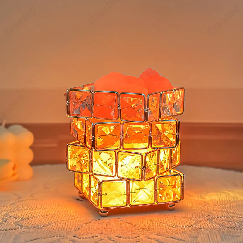 Véritable Lampe de Sel de l'Himalaya Zen - Opale