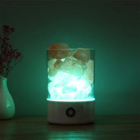 Lampe de Sel effet Flamme LED - Opale