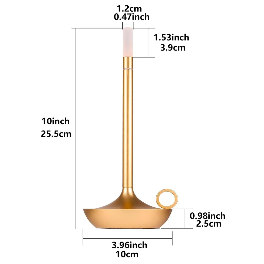 Lampe de chevet Industrielle en Forme de Bougeoir - Opale