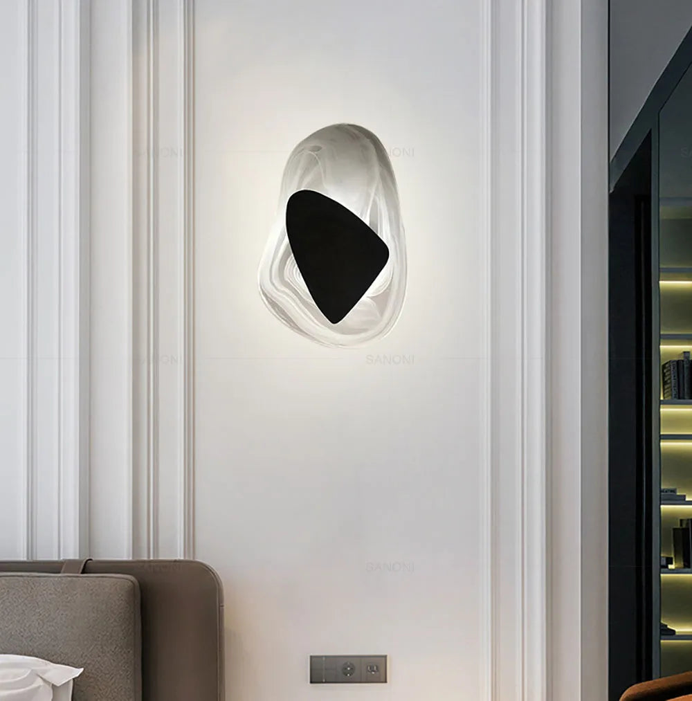 Lampe de chevet Moderne Murale Design Créatif en Verre - Opale Image