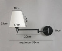 Lampe de Chevet Murale à bras articulé Nordique