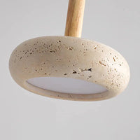 Lampe de chevet LED Suspendue en Pierre Design - Opale