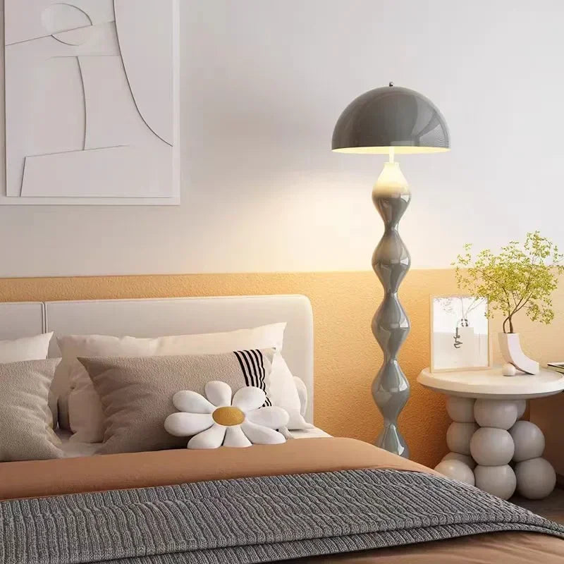 Grande Lampe de chevet Scandinave Champignon - Opale