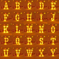 Lampe Alphabet Lettre et Numéro LED pour Évenement - Opale