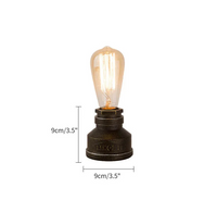 Lampe de chevet Industrielle en Forme d'Ampoule - Opale