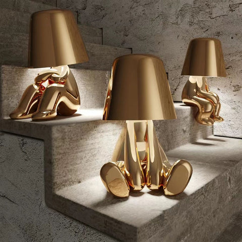 Lampe de chevet Moderne Petit Homme Assis Design - Opale Image