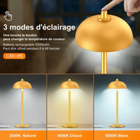 Lampe de chevet Originale Tactile à Dôme - Opale