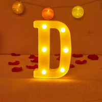 Lampe Alphabet Lettre et Numéro LED pour Évenement - Opale