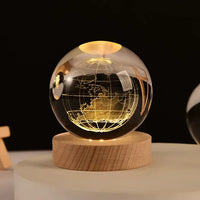 Lampe de chevet USB Sphère Féerique - Opale