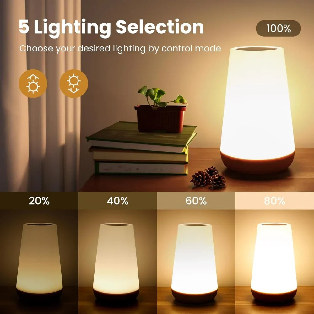 Lampe de chevet USB Tactile 13 Couleurs - Opale