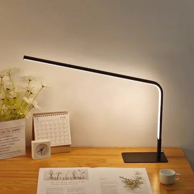 Grande Lampe de Bureau LED Moderne Noir - Opale Image