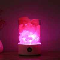 Lampe de Sel effet Flamme LED - Opale