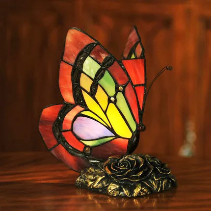 Lampe Tiffany en forme de Papillon - Opale Image