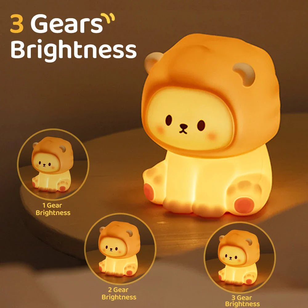 Lampe de chevet Jungle Veilleuse Bébé - Opale