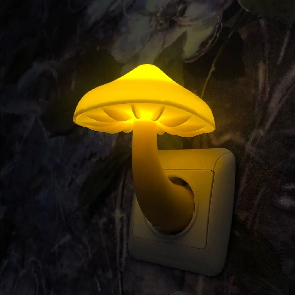 Lampe de chevet Champignon à prise murale - Opale