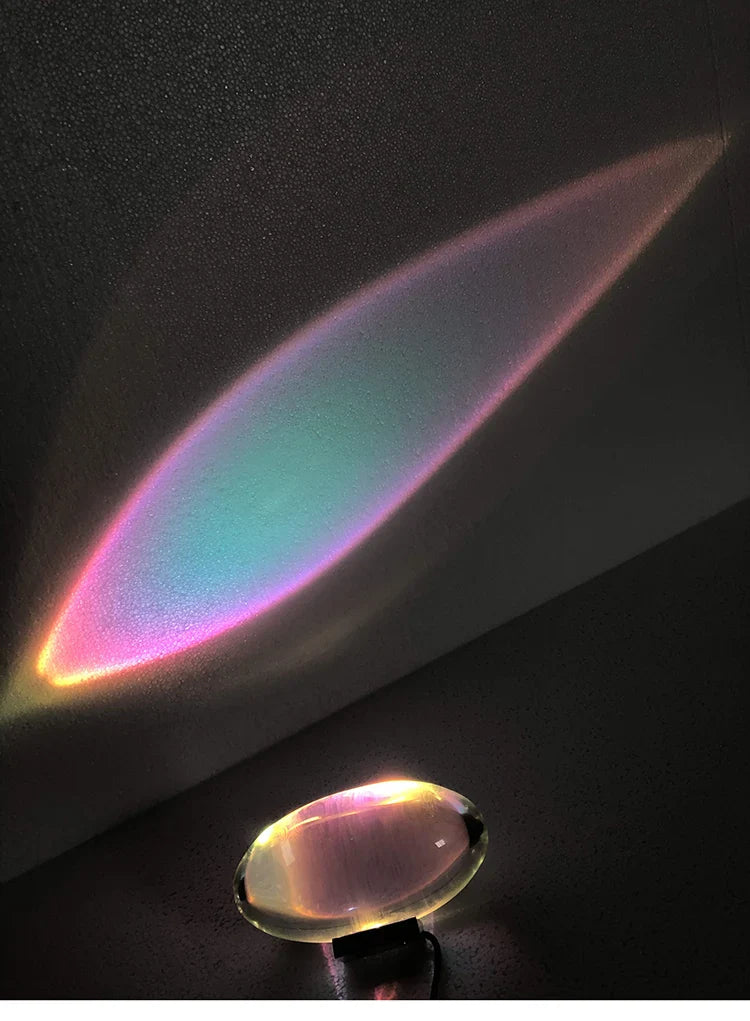 Lampe de chevet Design Italien Projection de Lumière - Opale