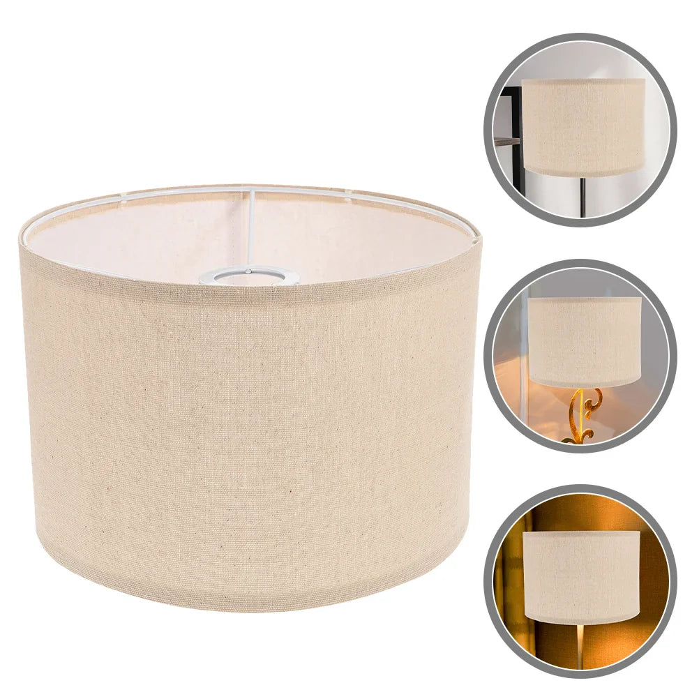 Abat-Jour Lampe de chevet en Lin - Opale