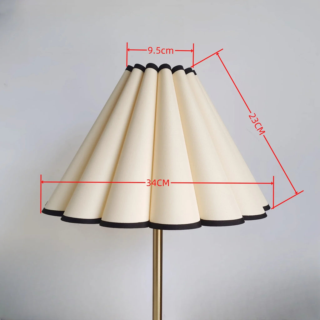 Abat-Jour Lampe de chevet Tissu en Forme de Pétale - Opale
