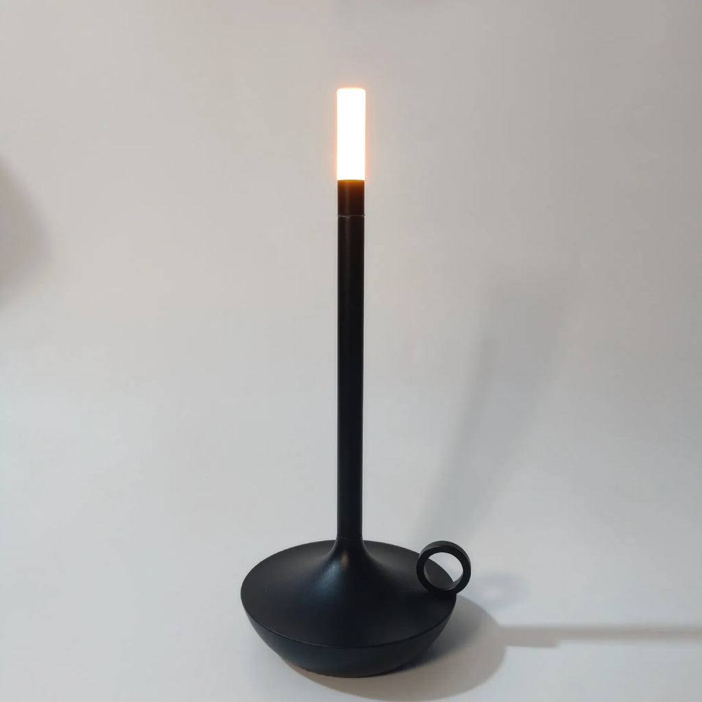 Lampe de chevet Industrielle en Forme de Bougeoir - Opale