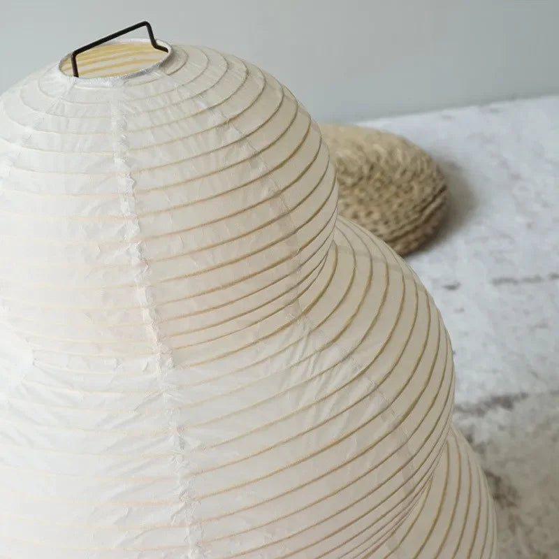 Lampe de chevet Japonaise en Papier Akari - Opale