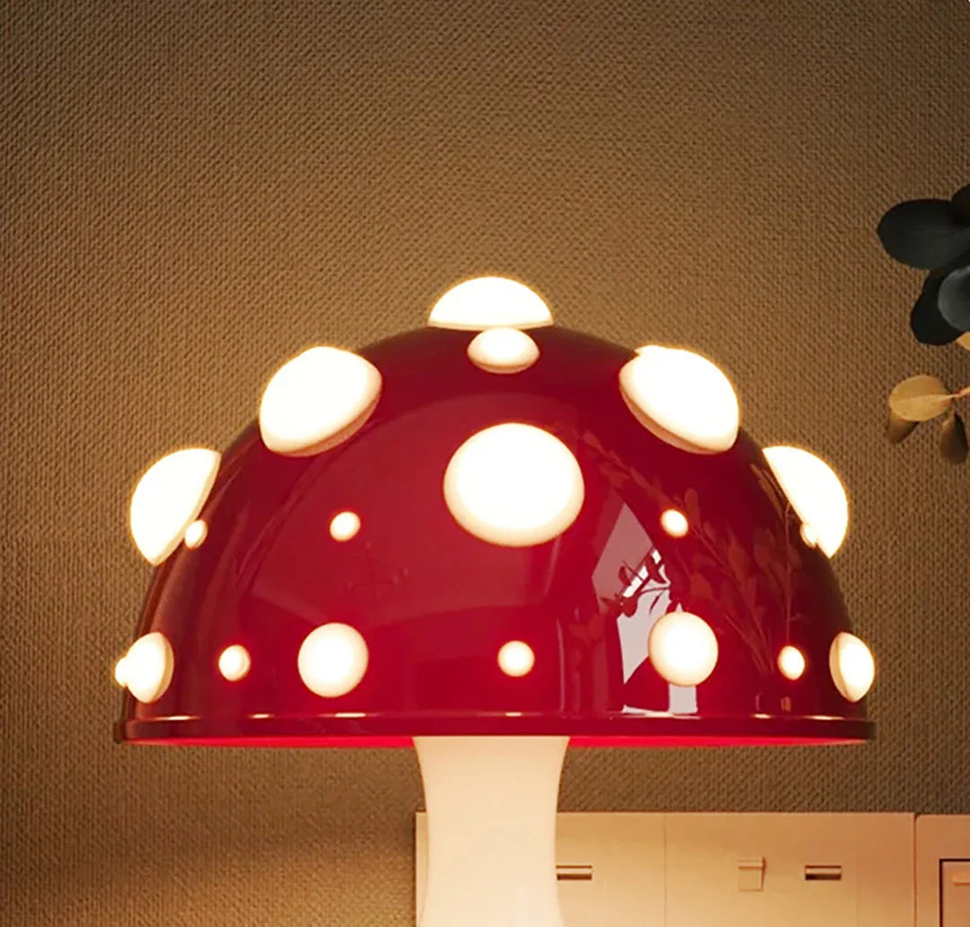 Lampe de chevet en forme de Champignon Scintillant - Opale
