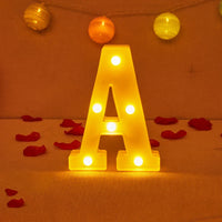 Lampe Alphabet Lettre et Numéro LED pour Évenement - Opale