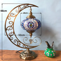 Lampe de chevet Lune style Art-Déco - Opale