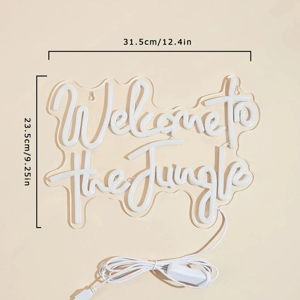 Lampe Murale Néon Welcome to the Jungle - Opale