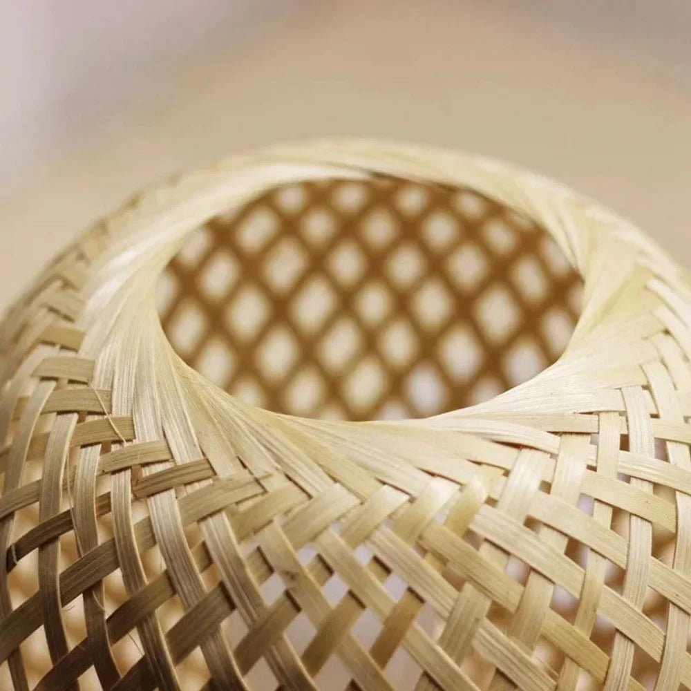 Lampe de chevet Bambou et Rotin - Opale