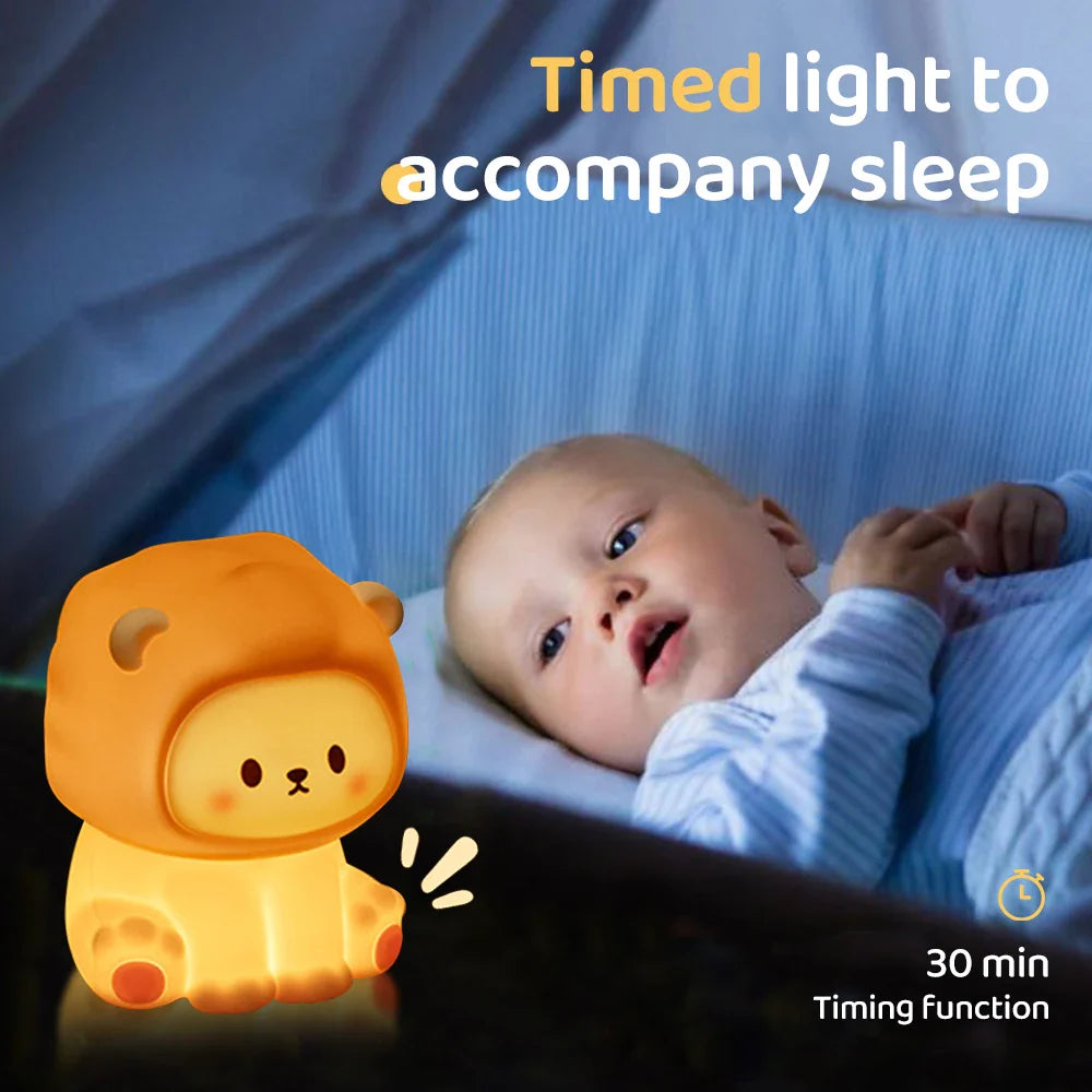 Lampe de chevet Jungle Veilleuse Bébé - Opale