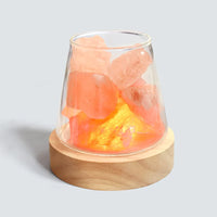 Lampe de Sel d'Himalaya Diffuseur en Pierres Naturelles - Opale