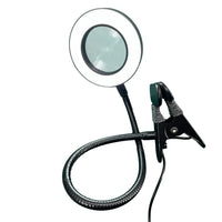 Lampe de chevet Lecture Pince à Clip avec Loupe - Opale